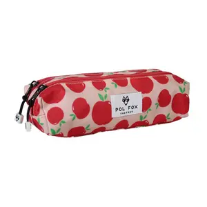 Girls' double pencil case Pol Fox Pompom image-1