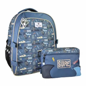Children's backpack with 2 compartments Pol Fox Surf image-1
