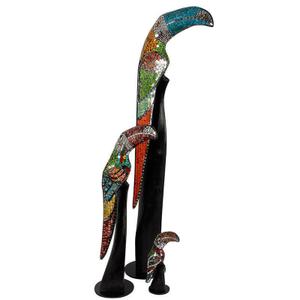 Dekoratives Objekt Pole To Pole Mosaic Tucan S image-2