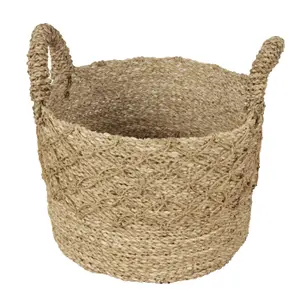 Water hyacinth woven basket Pole To Pole S image-0