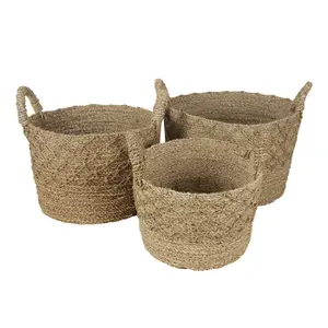 Water hyacinth woven basket Pole To Pole S image-2