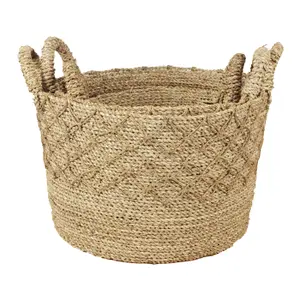 Water hyacinth woven basket Pole To Pole S image-1