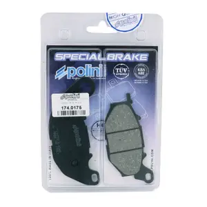 Pastilhas de travão para motos Polini Yamaha 125 Xmax 4V 2018+ Av, 300 Xmax Ie E4 2017+ Av image-1