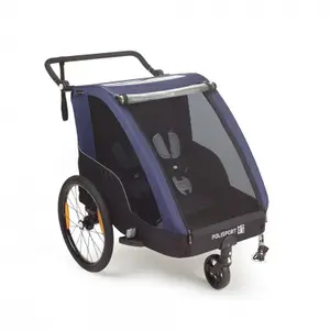 2-in-1 bike trailer for two children Polisport image-0