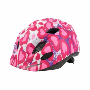 Children's aero bike helmet Polisport Glitter Hearts image-0