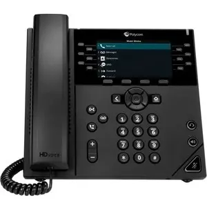 Telefone Poly VVX 450 12-Line Biz-Ip-Phone Dual 10/100/1000 Ethernet-No Ps