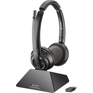 Casque audio Poly Savi 8220 Uc S8220 C D200 Usb-A Oth Stereo Dect Uk/Eu/At/Nz