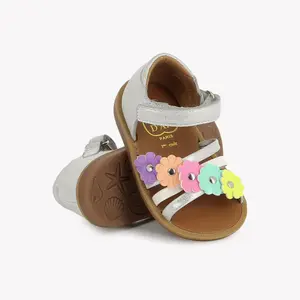 Sandali da bambina Pom d'Api Poppy Multi Flo image-2