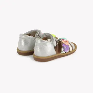 Sandali da bambina Pom d'Api Poppy Multi Flo image-3