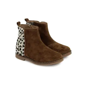 Girls' Velvet Pony Boots Pom d'Api Trip Back image-1