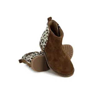 Girls' Velvet Pony Boots Pom d'Api Trip Back image-3
