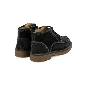 Velvet Boat Shoes Girls Pom d'Api Sid Lace Plato image-3