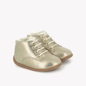 Baby booties Pom d'Api Stand-up Derby Fur image-1