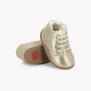 Baby booties Pom d'Api Stand-up Derby Fur image-3