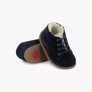 Baby booties Pom d'Api Stand-up Derby Fur image-2