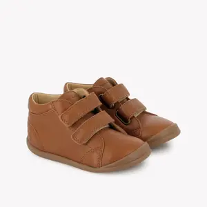 Smooth leather toddler boots with Velcro Pom d'Api Flex-Up image-1