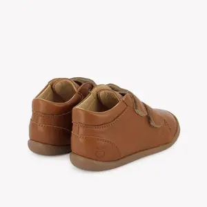 Smooth leather toddler boots with Velcro Pom d'Api Flex-Up image-3