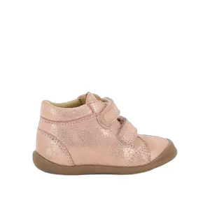 Smooth leather toddler boots with Velcro Pom d'Api Flex-Up image-0