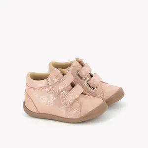 Smooth leather toddler boots with Velcro Pom d'Api Flex-Up image-1