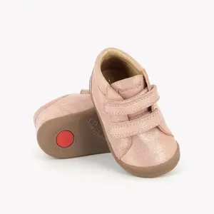 Smooth leather toddler boots with Velcro Pom d'Api Flex-Up image-2