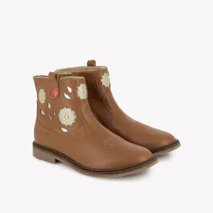 Baby girl booties Pom d'Api Sister Wendy image-2