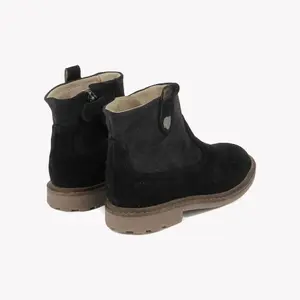 Suede leather ankle boots for baby girls Pom d'Api Sister Cover image-2
