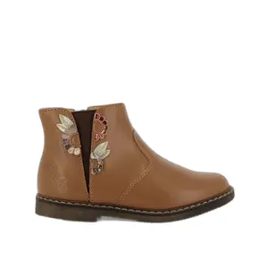Girl's leather boots Pom d'Api Daisy image-0