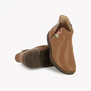 Girl's leather boots Pom d'Api Daisy image-3