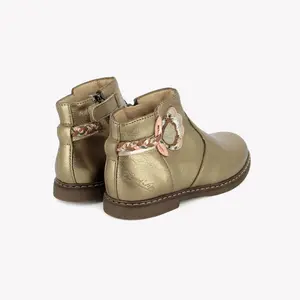 Girl's leather boots Pom d'Api City Alto image-2