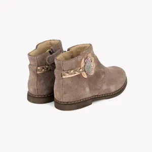 Girl's leather boots Pom d'Api City Alto image-2