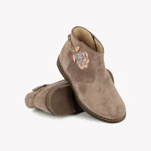 Girl's leather boots Pom d'Api City Alto image-3