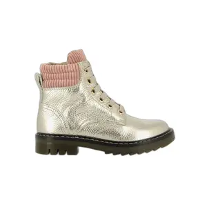 Children's grained leather ankle boots Pom d'Api Sid Hi Bike image-0