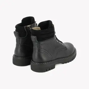 Baby grain leather ankle boots Pom d'Api Sid Hi Bike image-2
