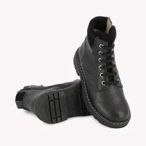 Baby grain leather ankle boots Pom d'Api Sid Hi Bike image-3