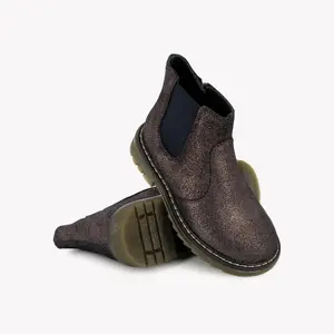Baby suede ankle boots Pom d'Api Sid Jod image-4