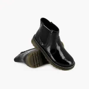 Kids' patent leather ankle boots Pom d'Api Sid Jod image-3