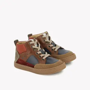 Baby leather Trainers Pom d'Api Mousse Bump image-1