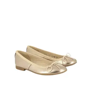 Smooth leather ballet flats for baby girls Pom d'Api Dory Bal image-0