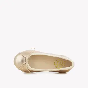 Smooth leather ballet flats for baby girls Pom d'Api Dory Bal image-1