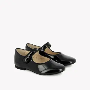 Ballerinor i läder för flickor Pom d'Api Daisy Baby image-1