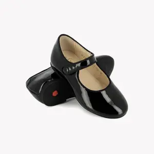 Ballerinor i läder för flickor Pom d'Api Daisy Baby image-3