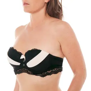 Soutien bandeau para mulher Pomm'Poire Ebène image-1