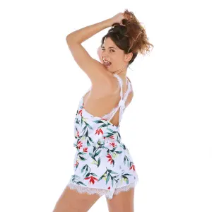 Printed short jumpsuit for women Pomm'Poire Espiègle image-2