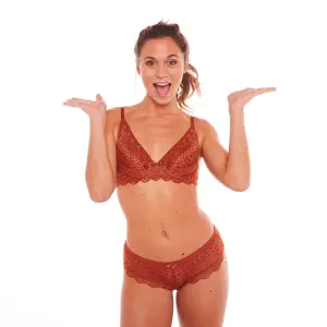 Sutiã com copas moldadas mulher Pomm'Poire Espérance image-1
