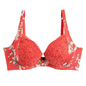 Sutiã com copas moldadas mulher Pomm'Poire Falbala image-0