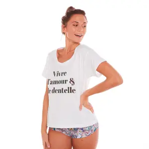 Γυναικείο T-shirt Pomm'Poire Vivre d'amour image-1