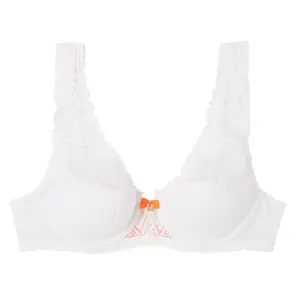 Soutien-gorge ampliforme em rendinha reciclada para mulher Pomm'Poire Lima image-0