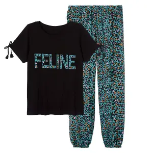 Pyjama Damen Pomm'Poire Féline image-0