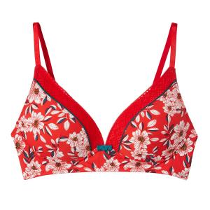 Non-wired padded bra for women Pomm'Poire Incendie image-0