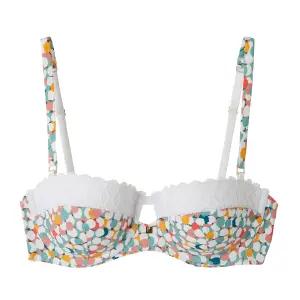 Soutien-gorge ampliforme coque moulée imprimé femme Pomm'Poire Meringue image-0